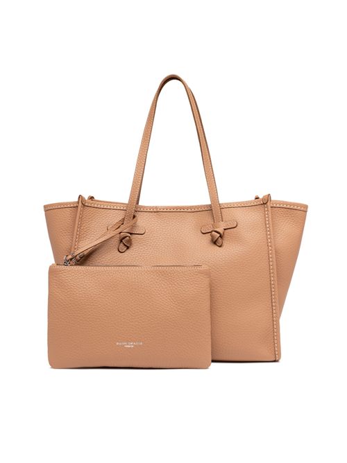 Shopping bag in pelle bubble double Clay GIANNI CHIARINI | BS 9330 BBL T.U.CLAY